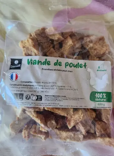 friandises viande poulet séchée 